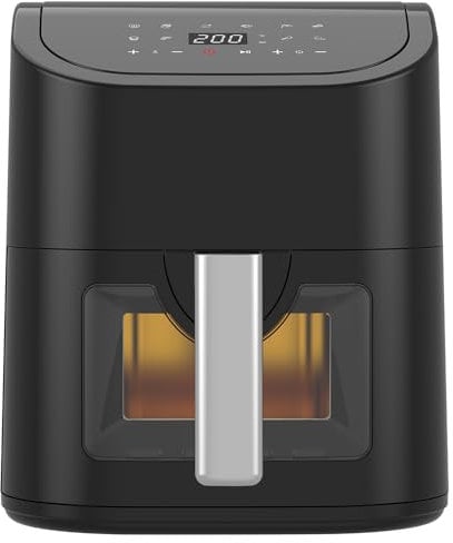 Friggitrice ad Aria 5.2 Litri con Finestra trasparente non unge marianna dispaly digitale Air Fyer 9 programmi Nero 118340027