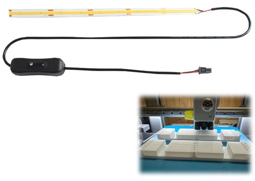 Striscia Luminosa Principale per Bambu Lab A1 Mini, Super luminoso ha Portato Ra95 Riempire la Luce 24V LED, Plug and Play Barra Luminosa a LED Adesiva Accessorio (non Compatibile con A1)