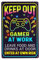 Gaming Poster, 1pc Décoration Gamer en Métal avec Effet Néon Rétroéclairé Affiche Decoration Murale Pour Salle De Jeu Bureau Gamer ou Chambre Adolescent Style Rétro Moderne