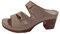 Pantoletten Damen High Heels Spangenpantolette Stylisch Peep Toe Mules mit Blockabsatz Bequem Elegant Sandalen Sommer Schuhe Pantoletten-Sandalen mit Offenem Zehenbereich und Absatz