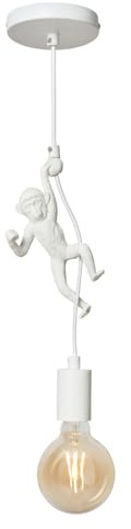 LITECRAFT Oliver Ceiling Pendant Hanging Monkey Styled E27 1 Light - White