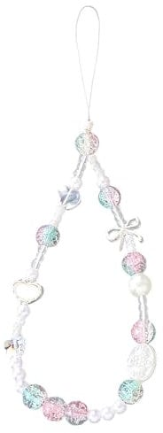 Staqlo Beaded Phone Charm Wrist Strap Digital Camera Charms Lanyard Beads Wristlet Chain for Mobilephone Case Bagpack Car Key Purse wjzz-2