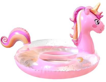 HYZYWON Flotador Niña, Flotador Unicornio, 70 cm, Hinchables para Piscina, Flotador Piscina, para Piscina, Playa (I70)