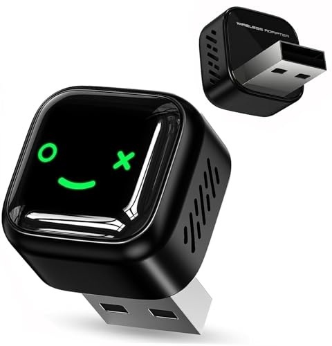 2 in 1 Wireless CarPlay and Android Auto Adapter with Latest Chip, Easy Setup Plug&Play, Fast Seamless Use Supports 1000+ Car's with Built-in Wired Car Play/Android Auto, Mini Cube Design Car Adapter