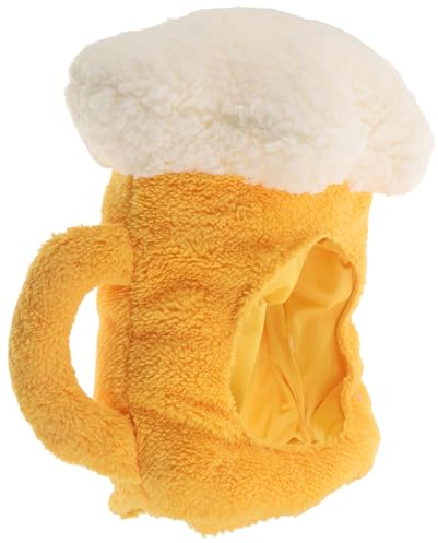 Lurrose Funny Plush Beer Mug Hat Headwear with Cloud Shape, Lightweight and Comfortable Wear Stage Performance Accessory for Beer Festival Celebration and Themed Event Headgear