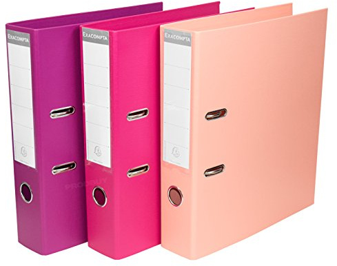 [Pack of 3] Pink Shades A4 Lever Arch Files 70mm Paper Storage Archive Legal Document Folders