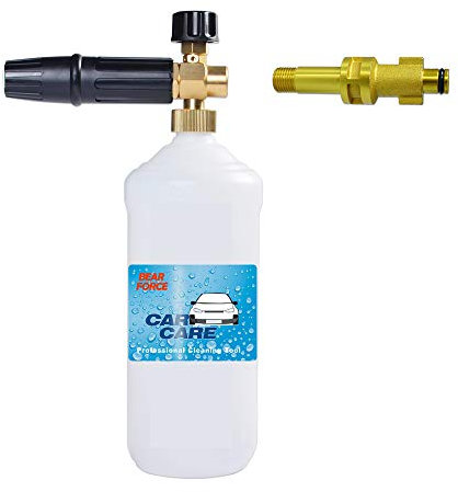 Pressure Washer Snow Foam Lance with Bosch Connector, Adjustable Foam Gun 1L Bottle, Jet Car Wash Foam Nozzle, Compatible with old Bosch ( before 2013 ) high pressure washer