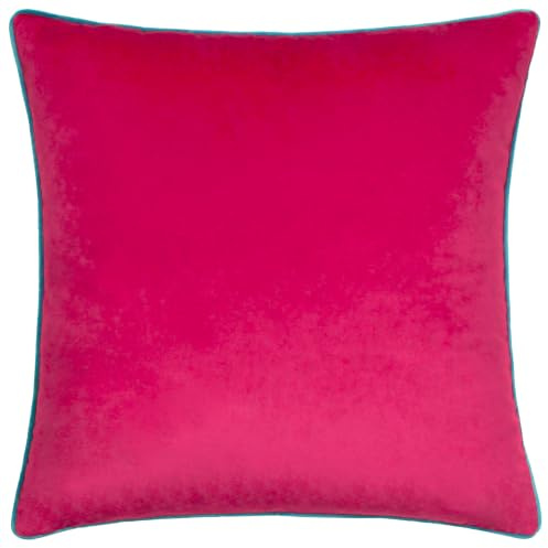 Riva Paoletti - Meridian Signature Collection | Soft velvet cushion with contrast piping and feather filling. 55 x 55cm. Ready to style.