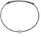 Selfmade Jewelry Bracelets de cheville en ruban de satin noir étoile de mer en argent faits à la main (argent noir) (taille ajustable)