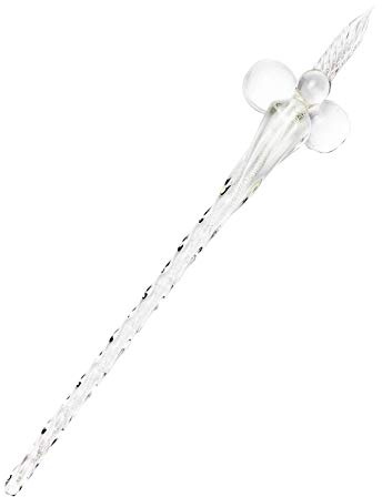 RayLineDo Kristallglas-Dip-Stift für Kalligraphie, Dip-Stift, Glas, Signaturstift, Kissen, transparente Farbe