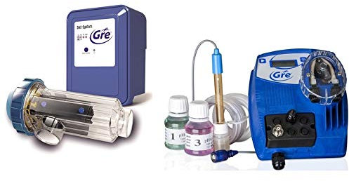 Gre SCGPH100 – Clorador Salino + Controlador de pH, para Piscinas de hasta 90 m3, 21 gramos/hora