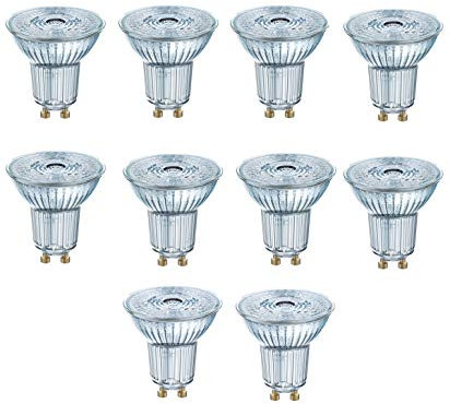 OSRAM PARATHOM PAR16 80 GU10 Strahler 6,9W=80W 575lm 3000 Kelvin nondim 10er Set