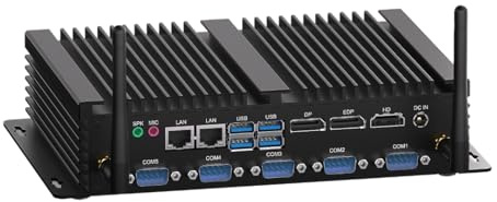 WEIDIAN Industrie PC Lüfterloser i7-8550U Fanless Mini PC Win 11, 16GB RAM 256GB SSD Lüfterlos PC Support Linux 6xCOM(RS232/485) 4K 3xDisplays(HD+DP+EDP) 2LAN 8USB LPT WiFi5&BT Business Industrial
