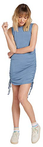 Volcom Damen Cinch U were Gone DRS Lssiges Kleid, Laguna Blue, X-Groß