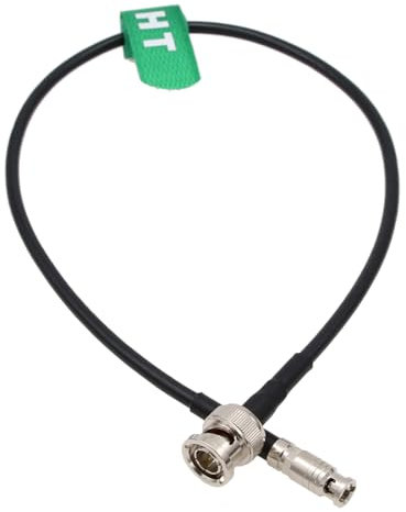 HangTon - Cavo video patch coassiale 4K 6G, 75 Ohm HD Micro BNC a BNC standard Belden 1855A per DJI Lightbridge 2 a monitor (15 cm)