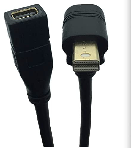 innov8 Mini Display Port 1.2 Cable, Mini DP Male to Mini DP Female 4K Video Extension Cable - 30cm (Up Angle)