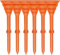 LOVMEAD Golf Tees 83mm Langlebigem Kunststoff 50/100 Stück, Golftees Kunststoff Lang Orange Weiß Blau Schwarz Grün, Professional Unzerbrechliche Golf Tees Plastik (Orange, 83mm-100 Stück)