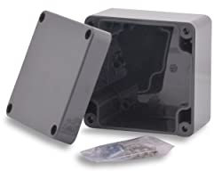 BOXEXPERT Kunststoff-Gehäuse Serie Elbe 82x80x55mm IP 65 grau RAL7035 Schaltschrank Verteilerkasten