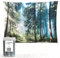 District North Wandteppich - 150x130cm Wandtuch mit Motiv Nordic Summer - Hochwertige Wandbespannung aus gewebtem Jacquard Stoff - Wand Teppich inkl. 4 Spannbefestigungen (Nordic Summer, 150x130cm)