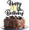 70 happy birthday cake topper happy birthday cake decoration party decoration gift plug in photo props plug in black gold glitzer