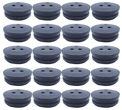 Mtanlo 2 Hole Fuel Tank Grommet For Homelite 560878002 Kawasaki 92071-2073 Ryobi 181767 Trimmer ( 20Pcs )
