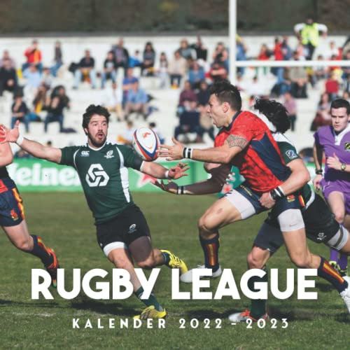 Rugby League Kalender: Wandkalender 2022 2023 - 8.5x8.5 inches - Geschenke für Familie und Freunde