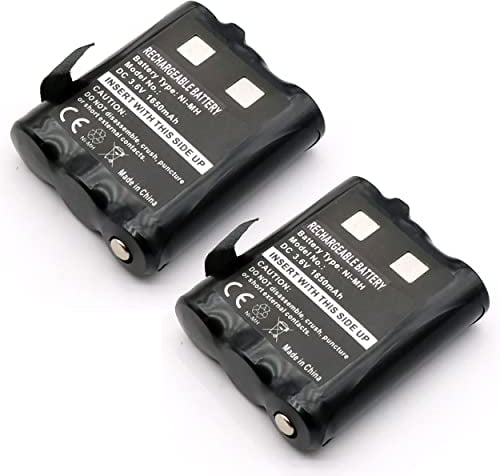 SHAWOROCE 2X 1650mAh 3,6V AKKU Batterien PMNN4477AR 1532 für Motorola PMR446 Funkgerät Walkie Talkie Talkabout TLKR T92 H2O T82 Extreme T62 T605 H2O T800 AA Batterie