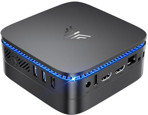 KAMRUI AK1PLUS Mini PC,12th Intel Alder Lake- N95 up to 3.4 GHz,8GB RAM+256GB M.2 SSD,Mini Computer Windows 11 Pro, Support 2.5 SSD (up to 2TB),WiFi 2.4G/5G,BT 4.2,4K, Business, Home, Office