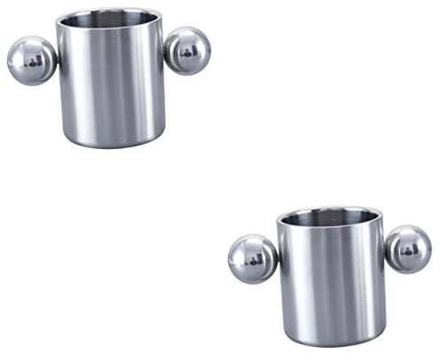 Cabilock Lot De 2 Gobelets À Eau Portables avec Bords en Métal pour La Randonnée pour La Maison