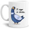 Tazza Mug Piccione Uccello ti cago in testa - divertente simpatica in ceramica simpatica per la colazione, caffè o tè