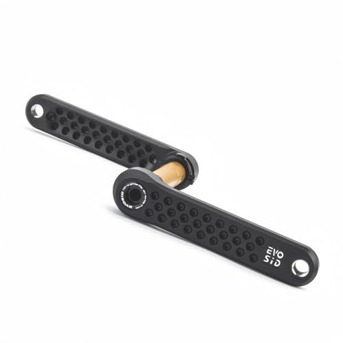 LSRRYD Fahrrad-Kurbelarm 160mm 165mm 170mm 175mm Aluminiumlegierung Mountainbike Kurbelgarnitur Hohle Integrierte Kurbel Für MTB Straßenräder (Color : Black, Size : 165mm)