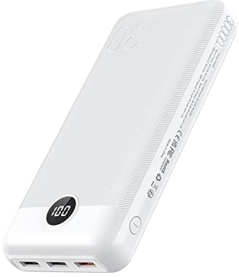 VEGER 30000mAh Bateria Externa Power Bank con Pantalla LED Bateria Portatil USB C Carga rapida PD 20W QC 3.0 con 2 Entradas y 4 Salidas Compatible con iPhone, Samsung, Huawei, Tableta y más.