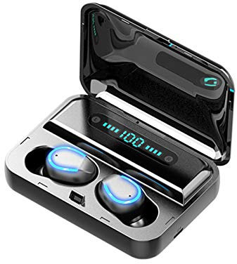 Vadillo TWS Écouteurs Bluetooth 5.0 Mini écran LED Casque Son Stéréo Sans Fil Écouteurs Sport avec Microphone