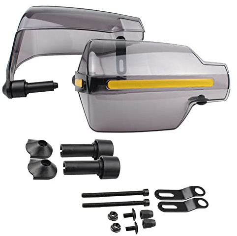 MASO Motorrad-Handschutz, Windschutzscheiben-Abweiser, Handschutz, Wind- und Kälteschutz, 7/8 Zoll Lenker-Handschutz, Griffschutz, Fahrrad-Handschutz, Windschutz