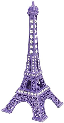 XYZOOM Metall Mini Frankreich Eiffelturm Statue Modell Ornament 13cm Lila(0d4d9 115b9 2e02b 28663 162fb 69b1f