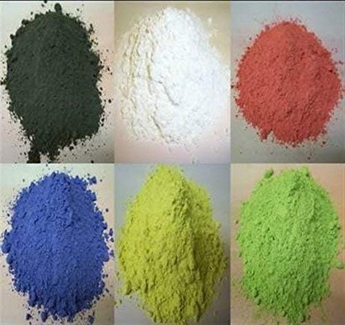 6 x 1KG Powder Paint Standard Colours - Made in UK- EN Certified