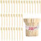 Brochettes De Bambou Barbecue,200 Pièces Pique a Brochette Bambou Brochettes Plates en Bois pour Grillades, Cocktails, Barbecues, Collations, Fruit (200PCS 9CM)