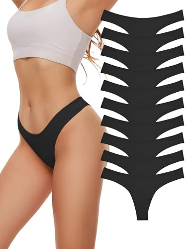 Evolyline Mehrpack Baumwolle Tanga Damen String Damen Baumwolle Tanga Set | Strings & Tangas Unterhosen Slip Unterwäsche für Frauen Mehrpack Atmungsaktiv Panties Atmungsaktiv Weich Panties