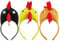 IMIKEYA 3 Stück Huhn Haarreif: Hühner Stirnband Kinder Erwachsene Kostüm 3D Plüsch Hühner Haarreifen - lustige Kopfbedeckung Huhn Haarband für Cosplay Party Karneval