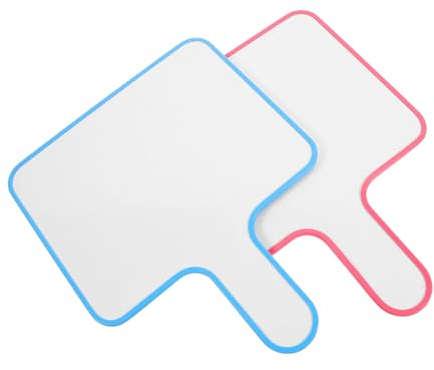 GRADENEVE 2St Tragbares Whiteboard Abstimmungspaddel Whiteboard mit schneller Reaktion Lehrer write board spielstandsanzeige Whiteboards für Studenten Handtafel zum Schreiben Handbrett leer