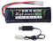 7.2V 5000mAh NiMH batteria con spina KET-2P con caricatore USB per RC Truggy Buggy carri armati da corsa RC auto camion ad alta potenza con connettore Tamiya batteria