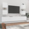 SECOLI TV Schrank hängend TV Board hängend TV lowboard fernsehschrank Hängeschrank Hängeboard Wohnwand Wohnwand Wohnzimmer-Weiß-6-tlg
