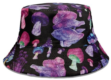 Eigso Modische Trippy Art Pilz Eimer Hut für Frauen Männer Unisex Sommer Strand faltbar Fischer Hut für Frau Mann