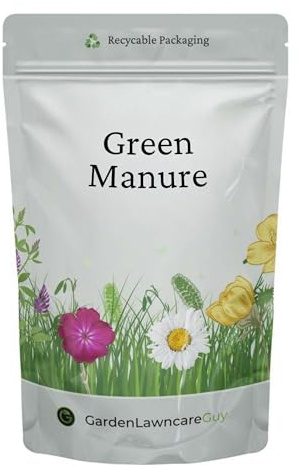 Green Manure Seeds UK – Use Year-Round for Allotments, Vegetable Beds & Soil Health – Suppress Weeds – Enrich Soil – Mix of Grass, Mustard, Radish & Phacelia