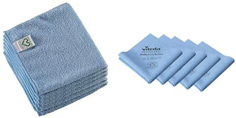 Vileda Professional Bayetas 5 PURmicro Active + 5 MicroTuff Swift Azul
