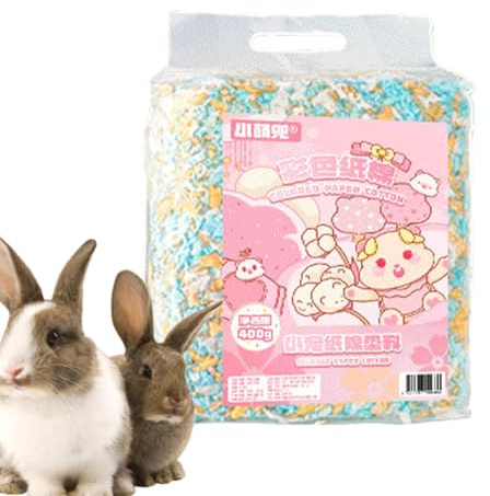 Kleintierstreu - Papierstreu für Kaninchen, weiche sichere Haustierstreu | Ausgezeichneter Komfort Katzenstreu zur Geruchskontrolle für Hamster und Rennmäuse, Komponenten Ja