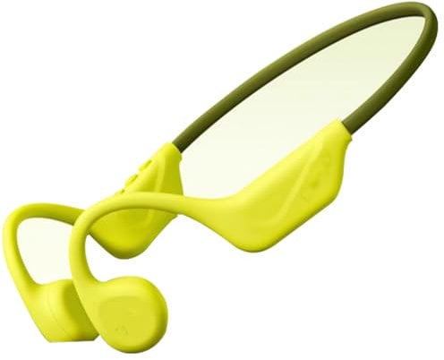 IFECCO Knochenschall Kopfhörer - Open Ear Bone Conduction Kopfhörer Bluetooth 5.4,IPX5 wasserdichte Schweißfeste Knochenschall Headset mit Mikrofon,Sport Kopfhörer für Läufer Radfahren Fahrrad