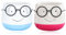 LOORGVEL 2pièces Pots De Fleurs Céramique Petits Pots à Lunettes pour Plantes Succulentes Décoration Maison Colorée