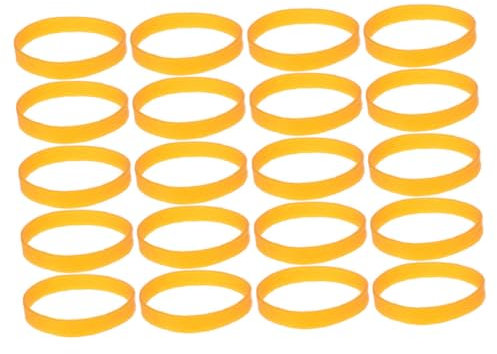 Kisangel 20 Stück Snowboardbindung Bremshalterungen für Snowboards Haltebänder für Skibremsen Ski-Bremsbänder Bremshalterung für Skibindungen Gummi Orange