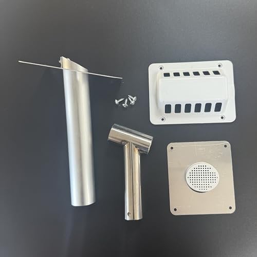Shield Autocare Gas Flue Vent Kit For 3 Way Gas Absorption Fridge for Camper Van Conversion, Caravan, Motorhome, Campervan Camping Refrigerator